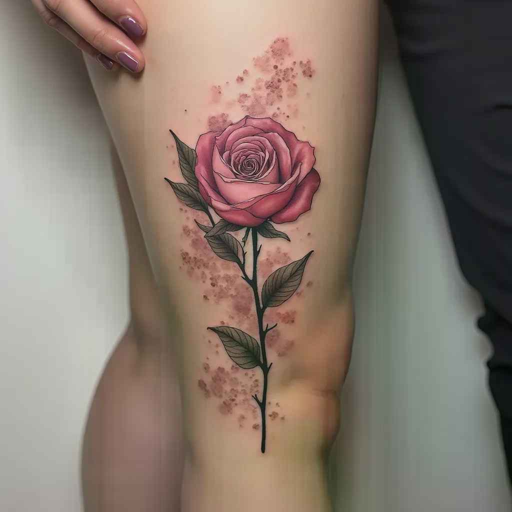 Watercolor artistic tattoo design - 2026 tattoo trend