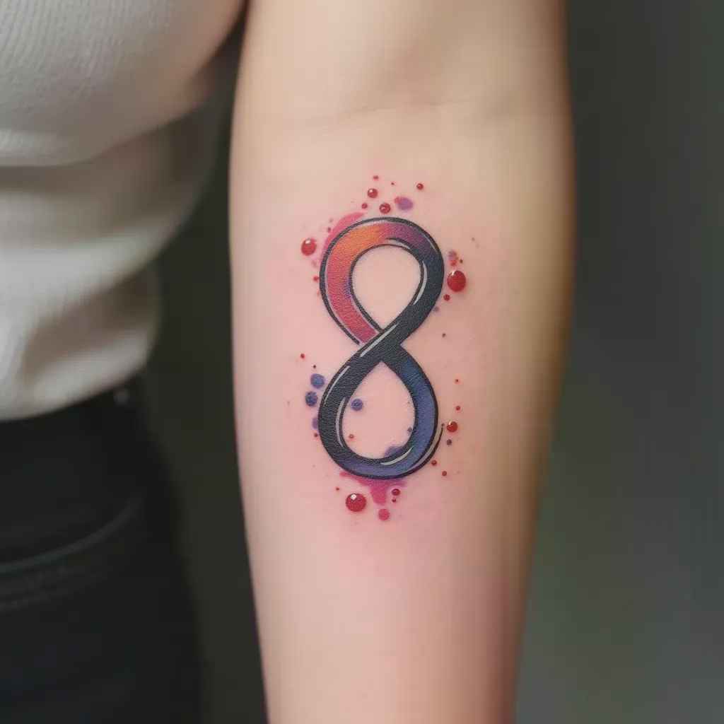 Infinity symbol family memorial tattoo