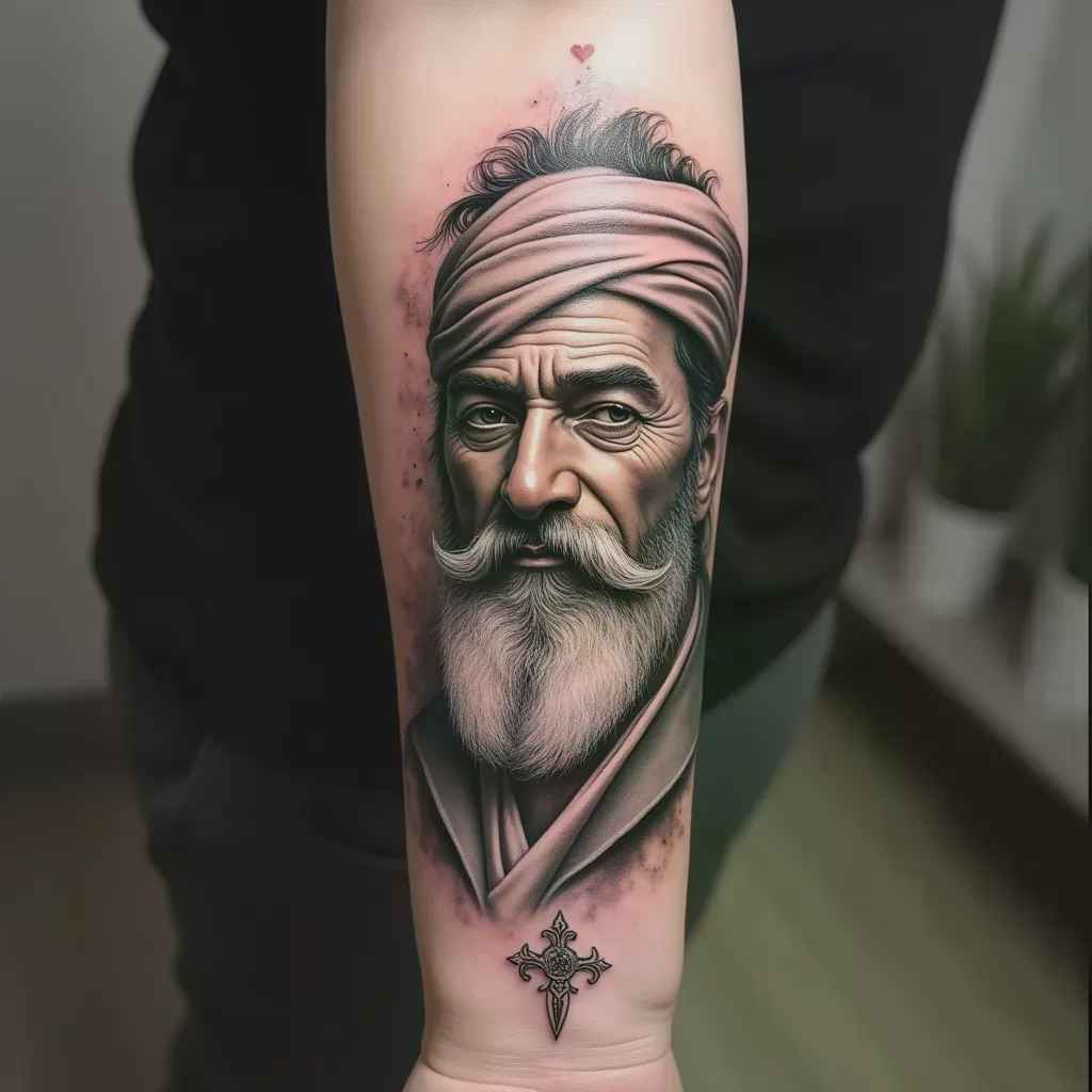 Realistic tattoo idea generated on wrist - AI tattoo idea generator by TattooGPT Art